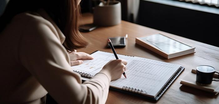 Teacher planning lessons